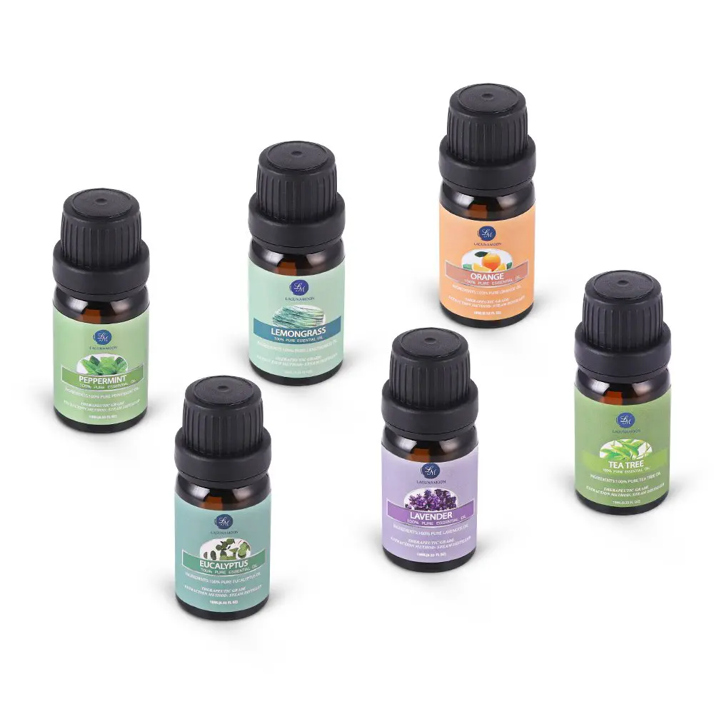 Lagunamoon Essential Oils Top 6 Gift Set Pure Essential Oils for Diffuser,  Humidifier, Massage, Aromatherapy, Skin & Hair Care - Welcome to  HiCMeditation