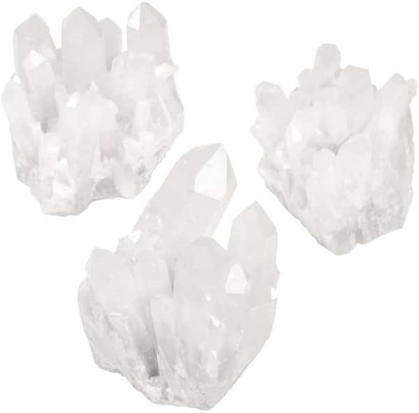 Top Plaza Healing Rock Crystal Clear Quartz Cluster Mineral Geode Druzy Specimen 1.85-3.5''(White Crystal Quartz Cluster) - Image 3