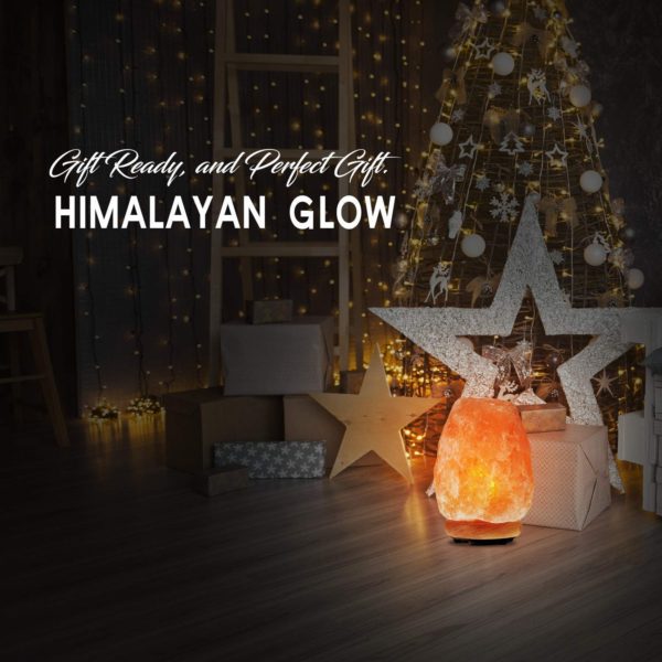 Himalayan Glow Natural Himalayan Salt Lamp, Crystal Salt Lamps, Real Wood Base with Dimmer Switch, Handmade Salt Lamp, Gift Lamp, Holiday Gift, ETL Certified | 7-11 LBS - Image 3