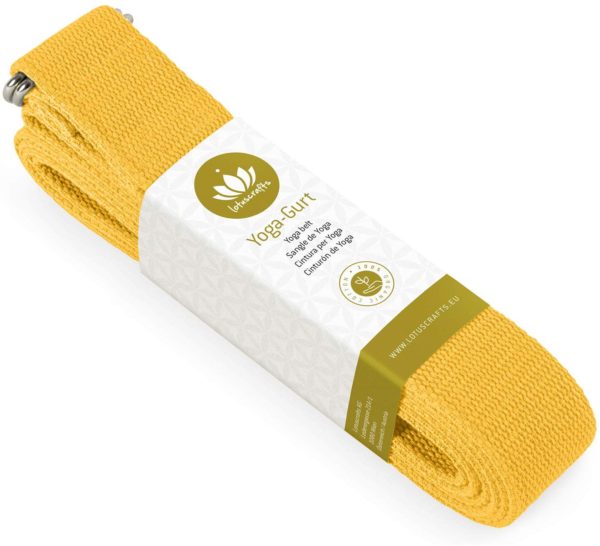 Lotuscrafts Yoga Strap for Stretching and Excercise - 100% Organic Cotton - Yoga Belt Strap with Adjustable D-Ring Buckle - Yoga Band - Yoga Stretching Strap for Flexibility and Physical Therapy 8 FT - Image 4