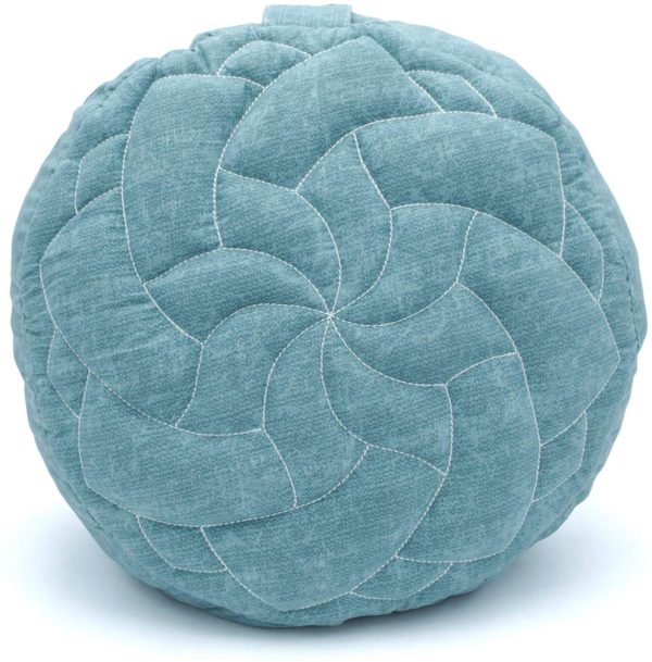 Zenjara Zafu Yoga Meditation Cushion - Overstuffed USA Buckwheat Hull Filling | Washable, Removable Cotton Pillow Cover | Choose Your Color & Size - Image 4
