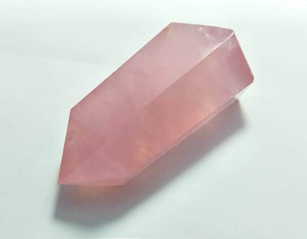 Rose Quartz Healing Crystal Wand Pointed & Faceted Prism Bar for Reiki Chakra Meditation Therapy Deco - Image 4